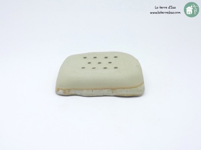 Porte savon beige mat