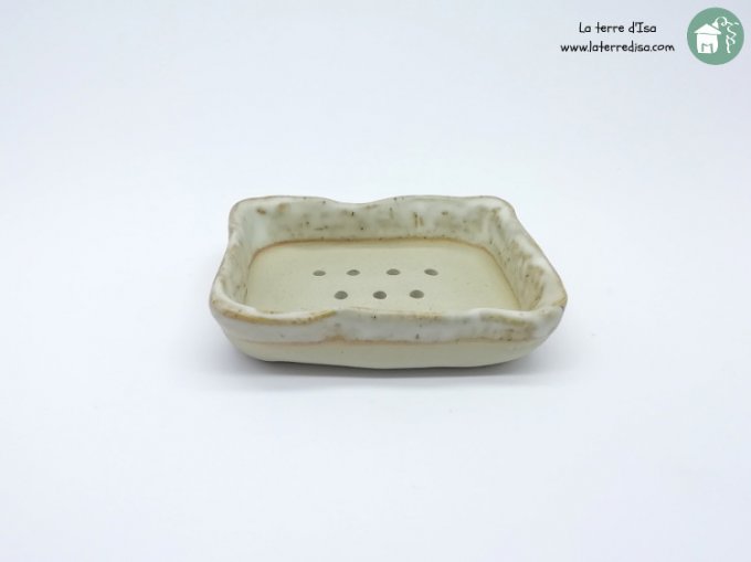 Porte savon beige mat