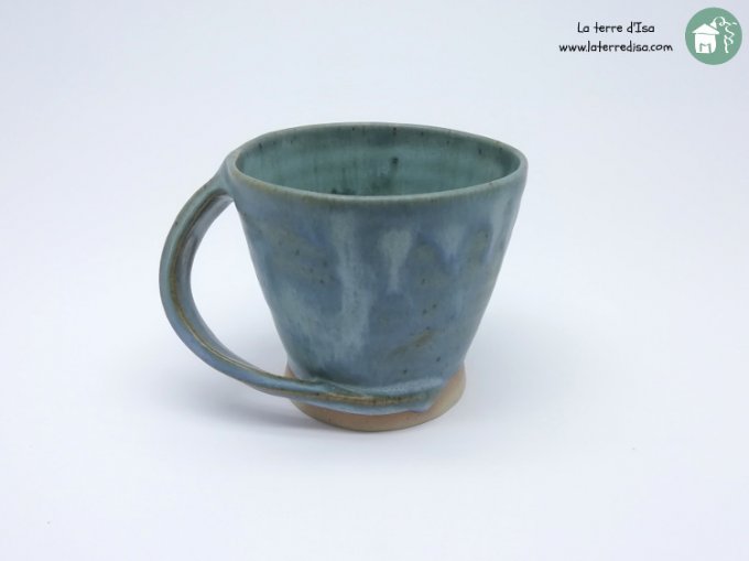 Tasse bleu gris mat