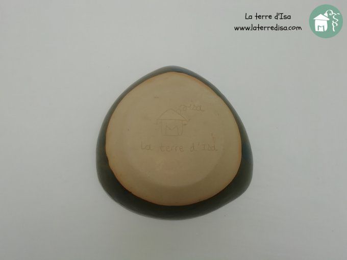 Saladier triangulaire ardoise